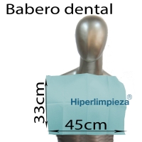 500 uds Baberos desechables sin bolsillo celeste