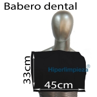500 uds Baberos desechables sin bolsillo negro