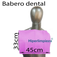 500 uds Baberos desechables sin bolsillo rosa