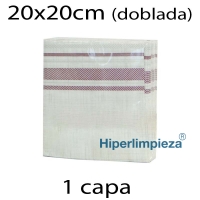 600 Servilletas de papel 40x40 Bistrot Burdeos