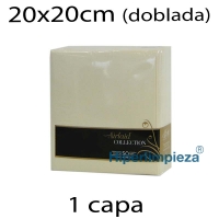 600 Servilletas de papel 40x40 Caramel Airlaid