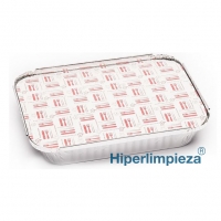 600 tapas envases rectangular de 1180ml