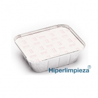 600 tapas envases rectangular de 475ml