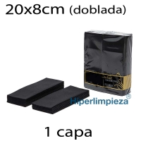 650 Servilletas de papel 33x40 K Negro Airlaid