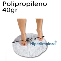 Alfombra desechable circular 50 cm 300 uds