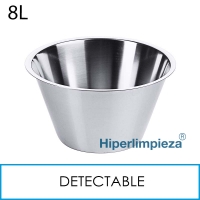 Bol detectable acero inox 8L