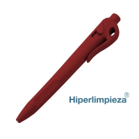 Bolígrafo detectable clip gel M104 rojo