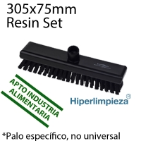 Cepillo 305mm para cubiertas Resin Set duro negro