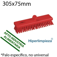 Cepillo barrer 305mm extraduro PROF rojo