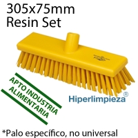 Cepillo barrer 305mm Resin Set medio amarillo PROF