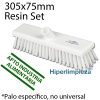 Cepillo barrer 305mm Resin Set medio blanco PROF