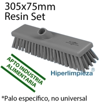 Cepillo barrer 305mm Resin Set medio gris PROF