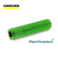 Cepillo cilíndrico textiles semiduro verde 400 mm