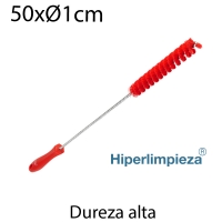 Cepillo limpiatubos 10mm duro rojo 1