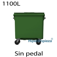 Contenedores de basura 1100L verde400