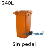 Contenedores de basura 240 Lts naranja