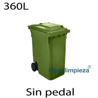 Contenedores de basura 360 Lts verde