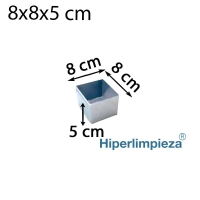 Cubertero modular PS 8x8x5cm plata 1