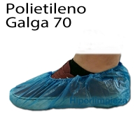 Cubrezapatos polietileno liso G70 azules 1000uds