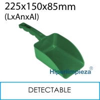 Cuchara de mano 1,25L detectable alimentaria verde