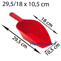 Cuchara de mano alimentaria 0,44L rojo