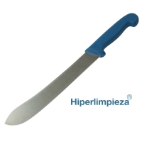 Cuchillo profesional detectable carnicero 254mm MT048 azul
