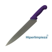 Cuchillo profesional detectable chef 159mm MT047 morado