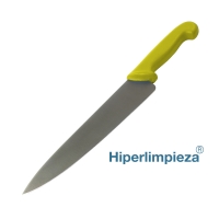 Cuchillo profesional detectable chef 179mm MT047 amarillo