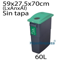 Cuerpo papelera reciclaje 60 Litros