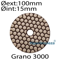 Disco diamantado H diámetro 100mm grano 3000