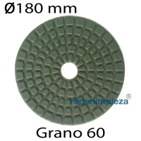 Disco diamantado R diámetro 180mm grano 60