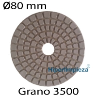 Disco diamantado R diámetro 80mm grano 3500