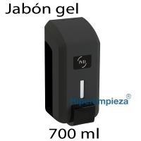 Dispensador Jabón gel negro 700ml