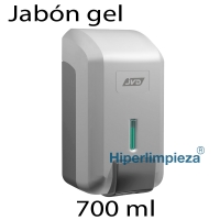 Dispensador Jabón gel plata 700ml