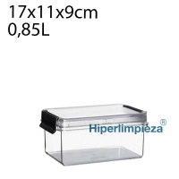 Envase rectangular hermético 0,85L 17x11x9cm
