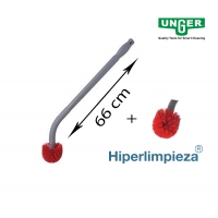 Escobillero 2 cepillos + 1 mango 66 cm