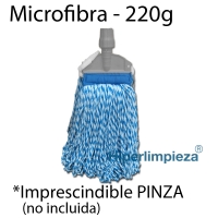 Fregona Industrial Microfibra Azul
