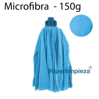Fregona microfibra tiras azul 150g
