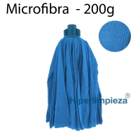 Fregona microfibra tiras azul 200g