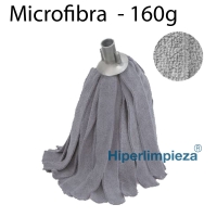 Fregona microfibra tiras gris 160g