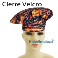 Gorros chef flames 2uds
