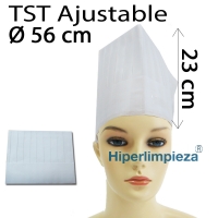 Gorros de cocinero chef ajustable TST 100uds 1