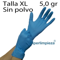 Guantes de nitrilo extra azul 1000uds talla XL