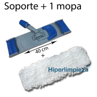 Kit soporte + 1 mopa wet 40 cm