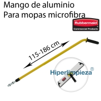 Mango Mopas de Microfibra Rubbermaid amarillo 186cm