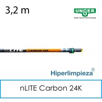 Mango telescópico nLITE Carbon 24K 3,2 m UNGER 1