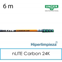 Mango telescópico nLITE Carbon 24K 6 m UNGER 1