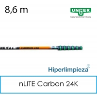 Mango telescópico nLITE Carbon 24K 8,6 m UNGER 1