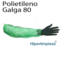 Manguitos desechables polietileno verde G80 2000uds