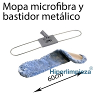 Mopa microfibra 60 cm con bastidor metálico